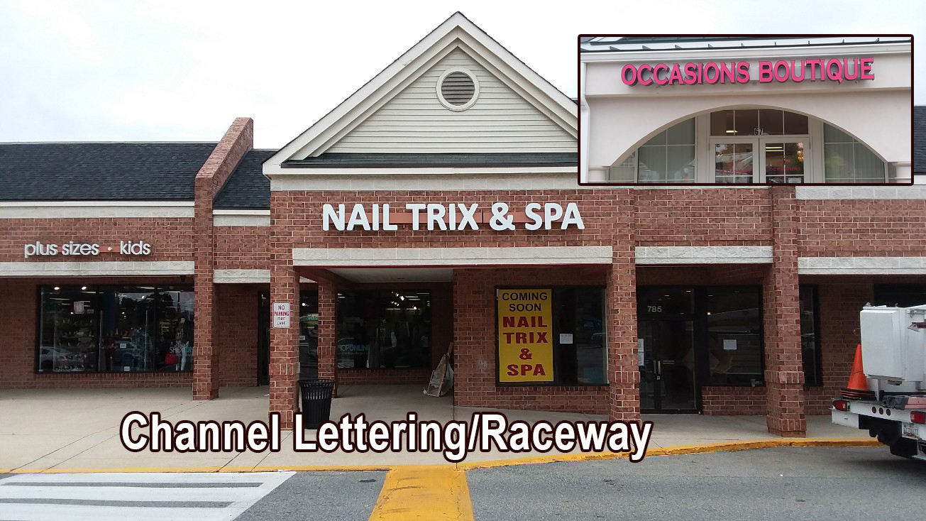 Channel lettering/raceway