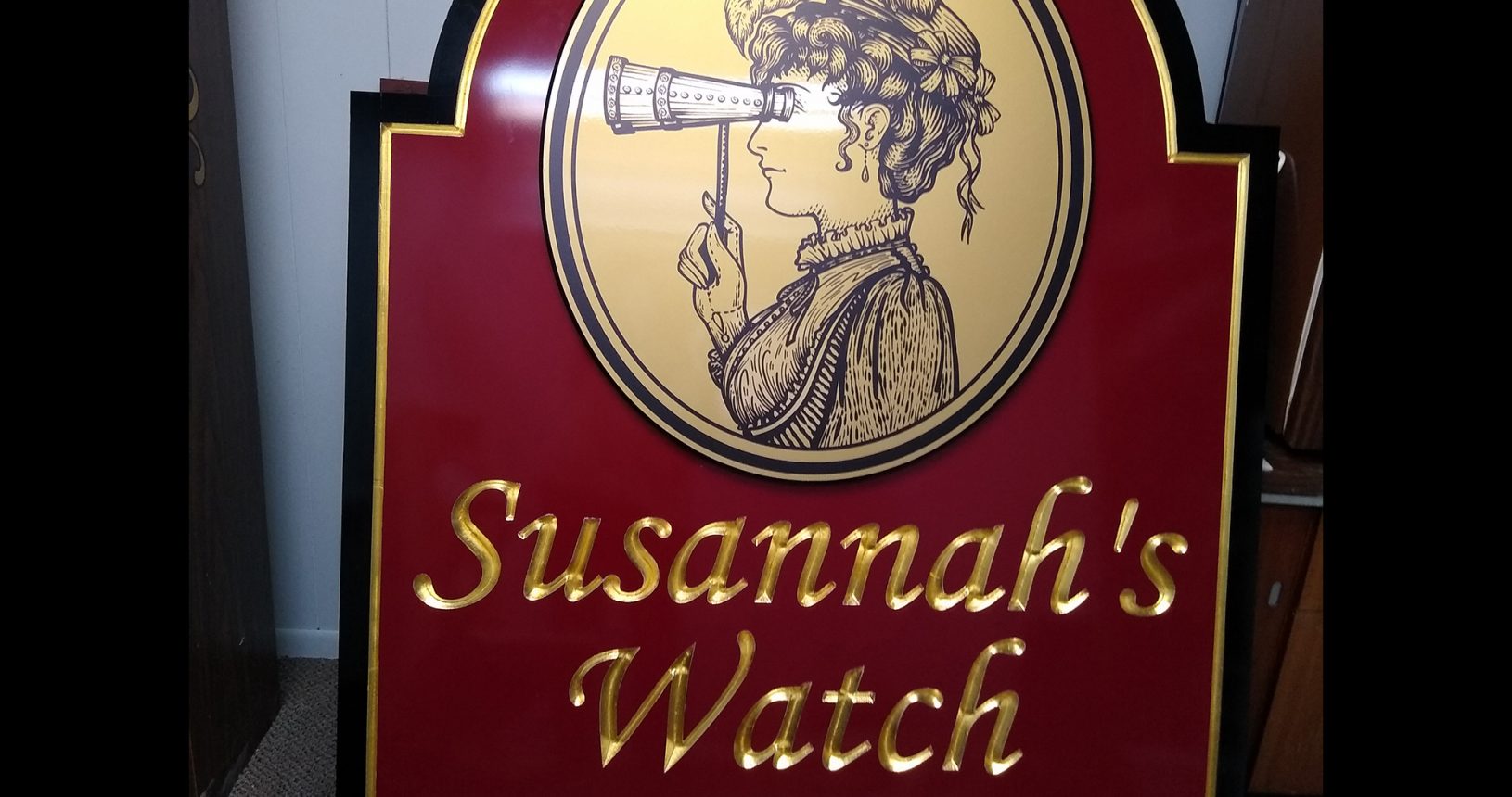 Susannah's Watch engraved sign
